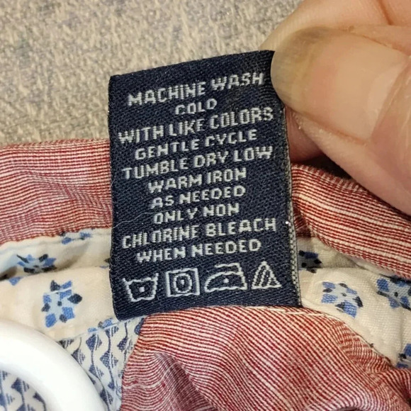 Michael Brandon Men's Red Long Sleeve Button  Up Dress Shirt SLIM FIT XXL - Picture 9 of 12